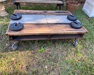$90 Industrial style coffee table 