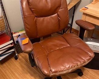$25 brown office chair as is 