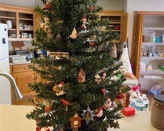 Another hallmark mini ornaments Table top Christmas tree $60 smaller