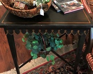 Scalloped edge side table