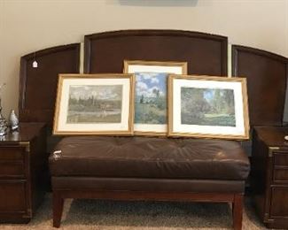 King headboard and matching nightstands