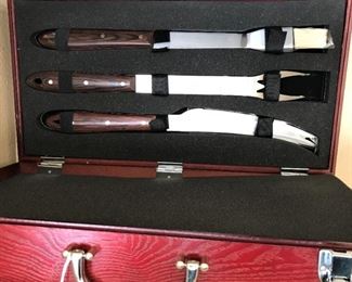 Grilling set in case