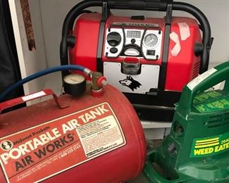 Portable air tank; Weed Eater