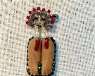 Additional photo of beaded pin.
