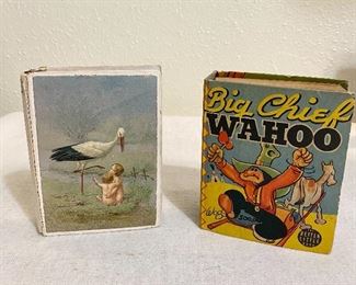Old Nursery box and "Big Chief Wahoo" book 1938. Based on the famous comic strip. $16
