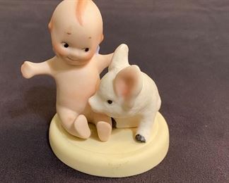 Kewpie with pig. From Bonnie Brook museum in Branson, Mo. $15