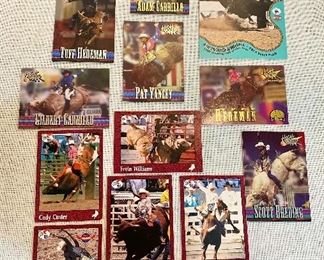 "1990's" Bullriders action photo cards by Rodeo America and High Gear, PRCA Ty Murray, Cody Custer, Tuff Hedeman, etc.  (Lot of 13) $10