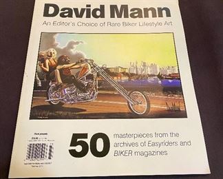 David Mann's Motorcycle Art Book, Easy Rider Artwork 50+, The Editor's Choice,  Summer 2017, Number 4. $35