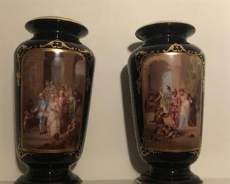 Pair of Old Paris Vases