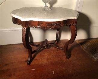 Victorian Marble Top Center Table