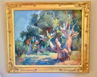 $795; Framed oil painting, signed DEMORE; Louise DeMore (California b.1939), 25 in. (H) x 29 in. (W)