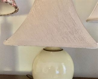 $60 - Vintage lamp with shade 18 1/2 in. (H) x 11 1/2 in. (W, at widest point)