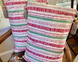 $35 - Pair of rectangle pillows.  Approx. 22"L