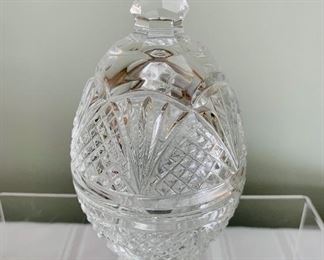 $60; Waterford crystal Easter Egg bowl;  7"H