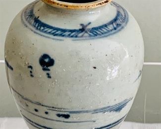 Rear view, Chinese ginger vase/brush pot