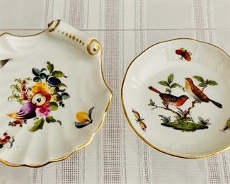 Pair of Herend dishes. Priced separtely.