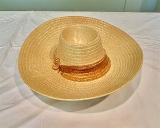$24 - Ceramic hat chips and salsa server; Treasure Craft Pottery Craft; made in USA; 4 in. (H) x 14 in. (diameter)