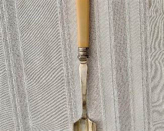 $45 - Sheffield Silver plate cheese scoop, c. 1920