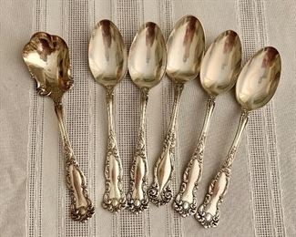 $35 -  Silver plate spoons.  6"L