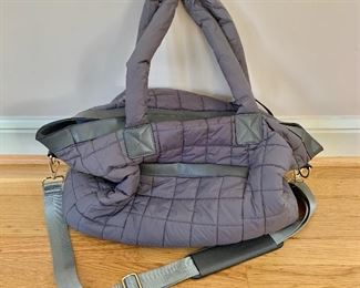 $45; Courage b. weekend carry-all; 17” w x 13” h x 7” d ; with removable shoulder strap;  like new. 