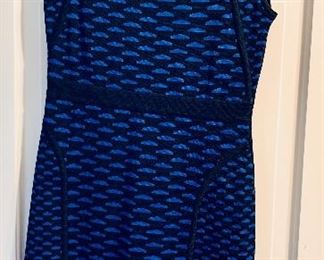 $20; Julia Jordan blue and black knit dress; size M