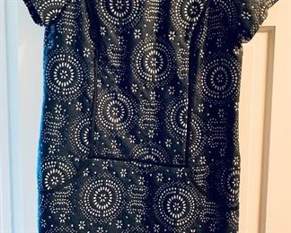 $24; Ivy.blu short sleeve black and white print dress; size 10