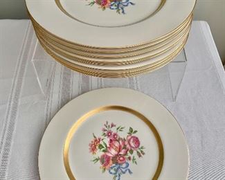 $50; Set of 10 Theodore Haviland “Kenmore” Made in America 10” dinner plates.