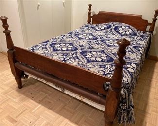 $150 Four poster full size bed. 39"H x 56"W