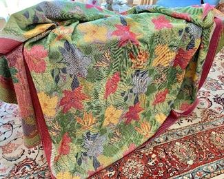 $150 - Ekelund tablecloth (nearly new); approx  67” x 104”