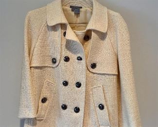 $50; Eccoci Size 8 wool & nylon blend suit (jacket and skirt)
