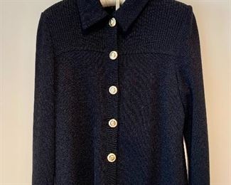 $50; St. John Basics button jacket; Size 4