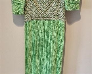 $60; Vintage Mary McFadden Couture evening gown; Size 8