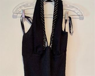 $75; Nicole Miller silk halter evening gown; size 10; 100% silk.