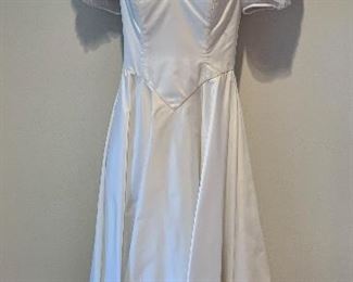 $240; Vintage Rose Taft Couture Wedding Gown.