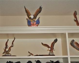 Porcelain eagle collection