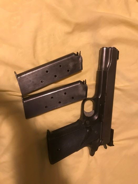 45 caliber pistol 1912 colt slide $900