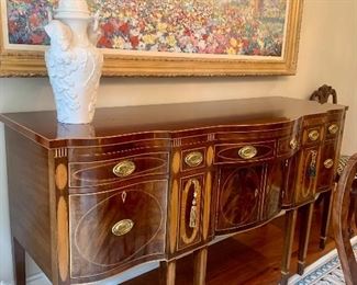 Kindel Winterthur Collection mahogany sideboard 75β wide by 26β deep by 40β tall