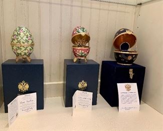 Faberge eggs (from Neiman Marcus)