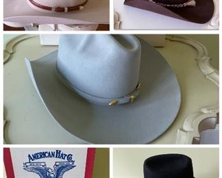 Menβs cowboy hats. Size 7 1/4. Box kept- excellent condition