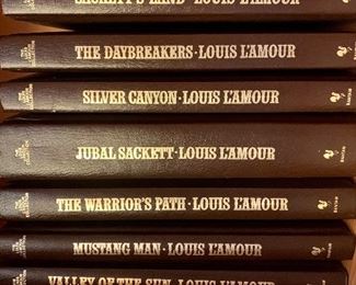 Leather bound Louis LβAmour books