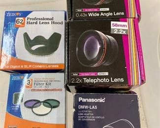 Camera lens & supplies