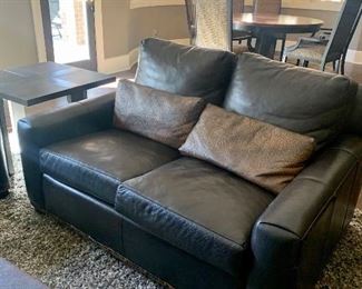 Stickley leather love seat