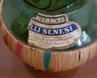 Vintage Chianti Bottle 35"H     $195 