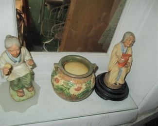 Tons of Vintage Asian Collectibles  & Roseville Planter 