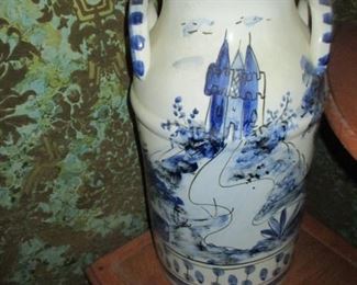Spain Ewer Vase Decorative Blue