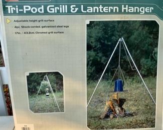 HALF OFF !  $15.00 NOW, WAS $30.00................Tripod Grill and Lantern Hanger (B110)