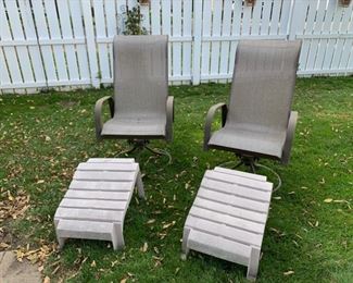 $30.00...............Pair Chairs and 2 Foot Rests (B227)