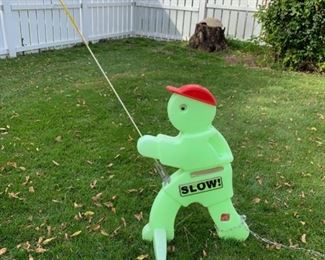 HALF OFF !  $7.50 NOW, WAS $15.00..............Slow Down Child Sign, needs new flag (B222)