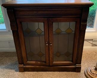 REDUCED!  $33.75 NOW, WAS $45.00..............Stained Glass Cabinet (B398)