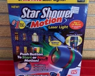 HALF OFF !  $12.50 NOW, WAS $25.00..............Star Shower Motion Laser Light works (B291)